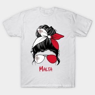 Malta girl, Malta Flag, Malta gift heritage,   Maltese girlfriend, T-Shirt